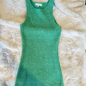 Emory Park Mint Green Ribbed Knit Dress